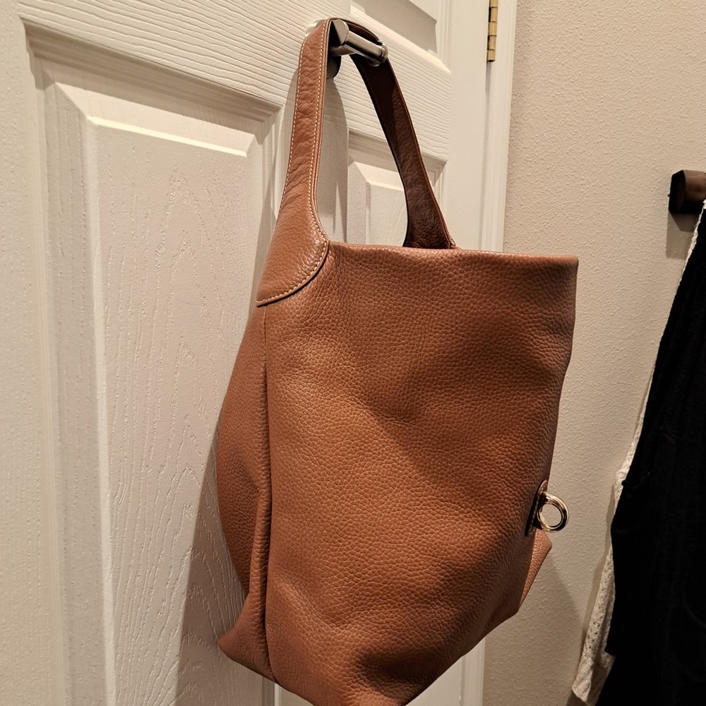 Dooney & Bourke Lucca Leather Logo Lock Hobo - Picture 10 of 15